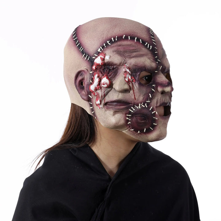 Halloween Triple Face Horror Mask – Realistic Scary Accessory for Adults 4