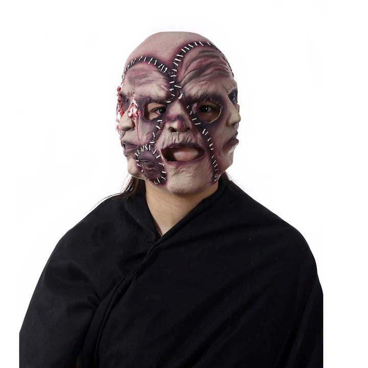 Halloween Triple Face Horror Mask – Realistic Scary Accessory for Adults 1