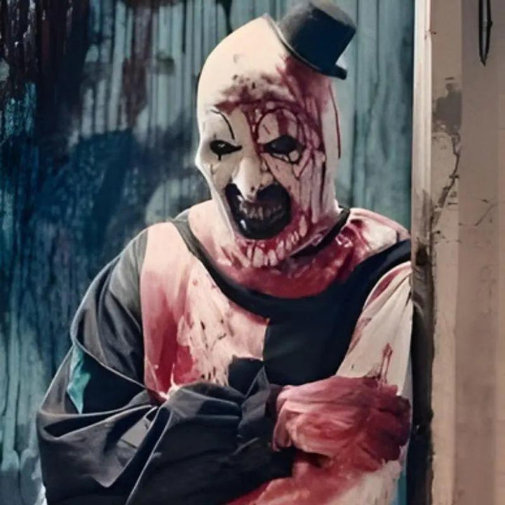 MunaWear - Costumes - Halloween Art The Clown Cosplay Costume – Spooky Jumpsuit & Dress with Mask for Men & Women -