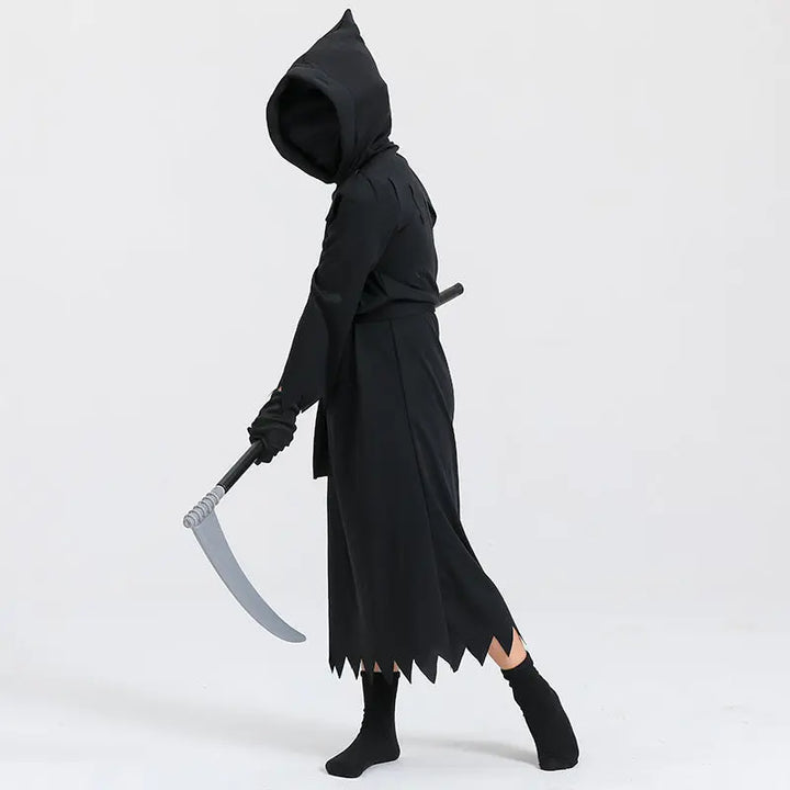 Halloween Grim Reaper Costume – Unisex Kids Scary Outfit for Trick or Treat 5