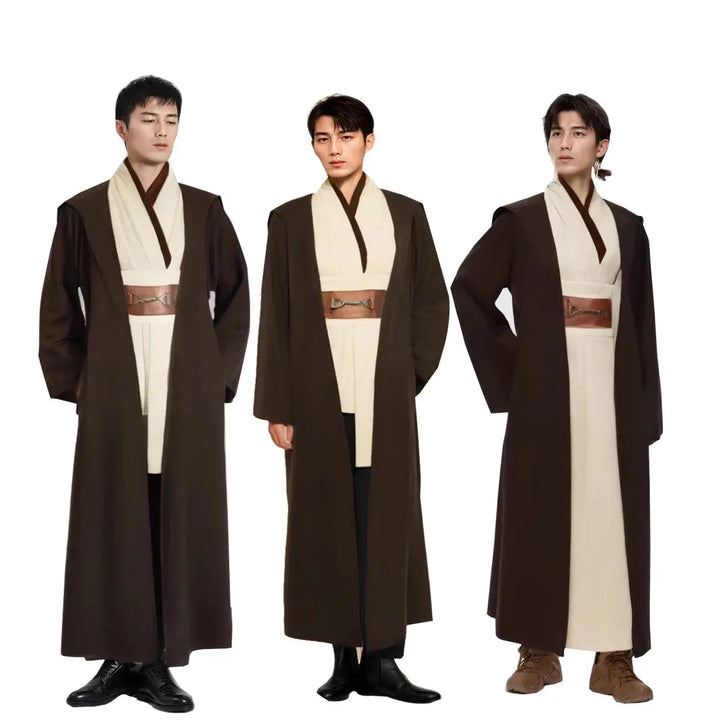 Halloween Obi Wan Kenobi Jedi Costume – Unisex Robe & Accessories Set for Adults – Perfect for Halloween Parties 5