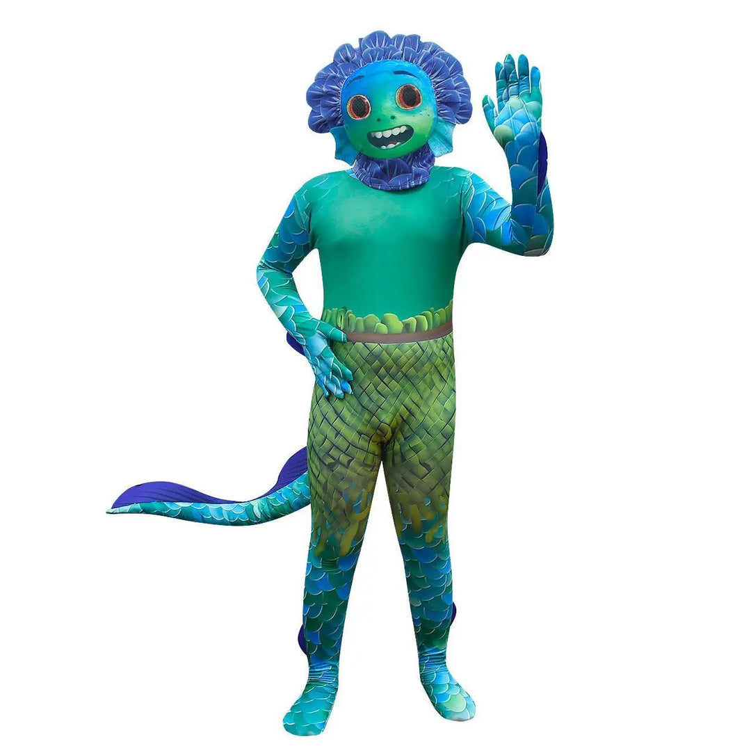 Halloween Sea Monster Costume – Fun Full-Body Outfit for Kids – Unisex Design 5