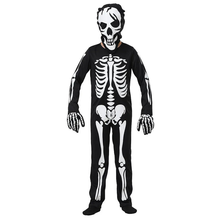 Halloween Skeleton Costume for Kids – Glow-in-the-Dark Full Body Suit – Unisex Sizes 3-10 6