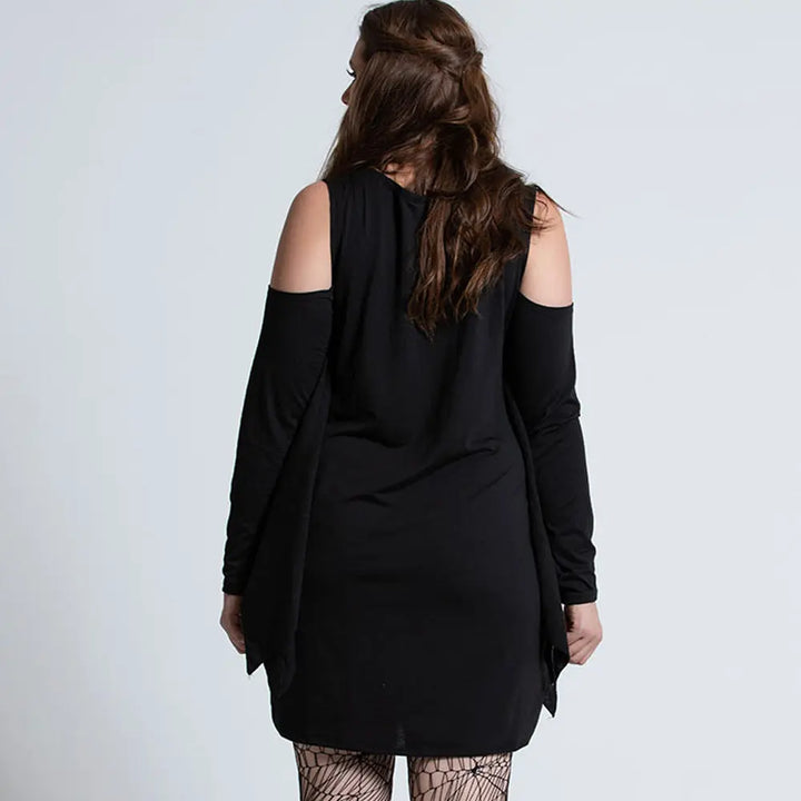 Halloween Spider Costume Dress – Women’s Black Dress with Spider Web Sleeves – Perfect for Parties 5