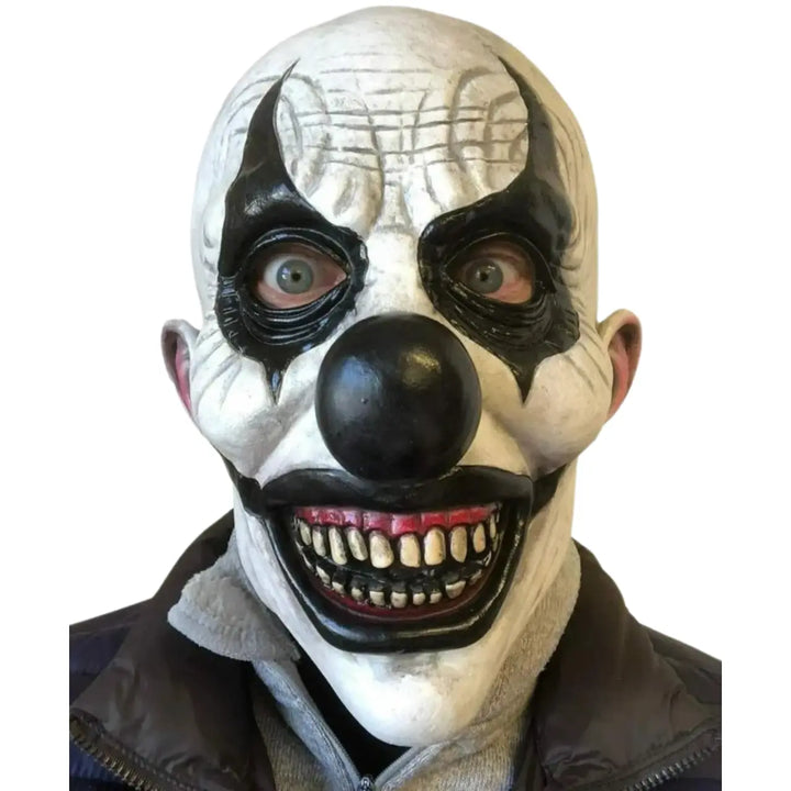 MunaWear - Costumes & Accessories - Creepy Clown Mask for Halloween – Scary Adult Costume Accessory -