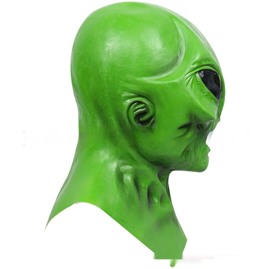 Halloween Alien Mask – Creepy Green Costume Accessory for Adults 4