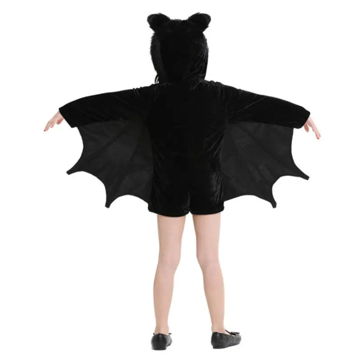 Unisex Halloween Bat Costume for Kids - Soft Fabric Outfit with Hood and Wings for Parties and Trick-or-Treating 5