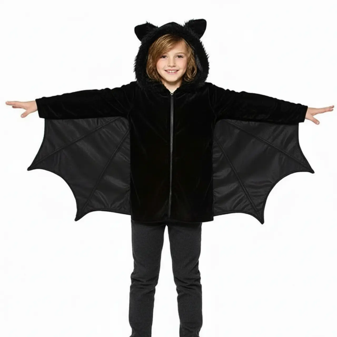 MunaWear - Costumes & Accessories - Halloween Bat Costume – Unisex Kids Outfit for Parties & Trick or Treating -