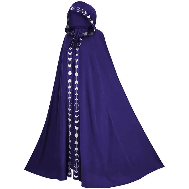 Halloween Cloak with Hood – Mystical Unisex Costume Cape for Parties 3