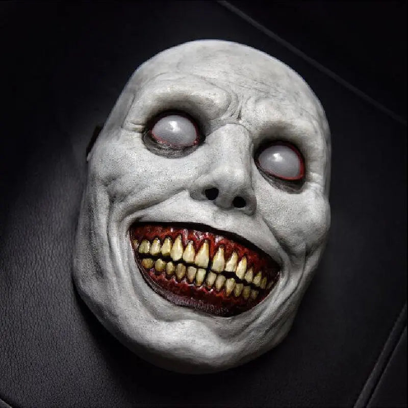 Scary Halloween Demon Mask for Adults – Realistic Latex Mask with White Eyes for Horror Parties and Trick-or-Treating 5