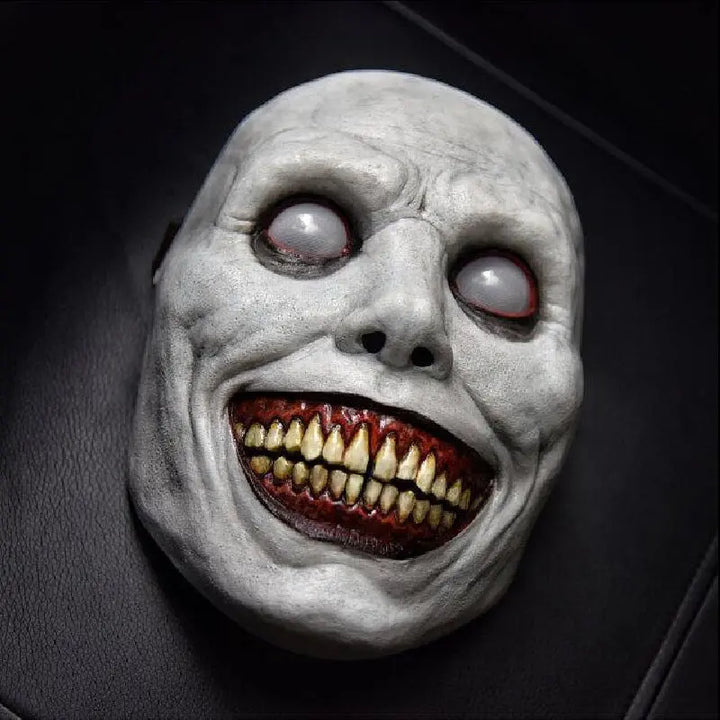 Scary Halloween Demon Mask for Adults – Realistic Latex Mask with White Eyes for Horror Parties and Trick-or-Treating 5