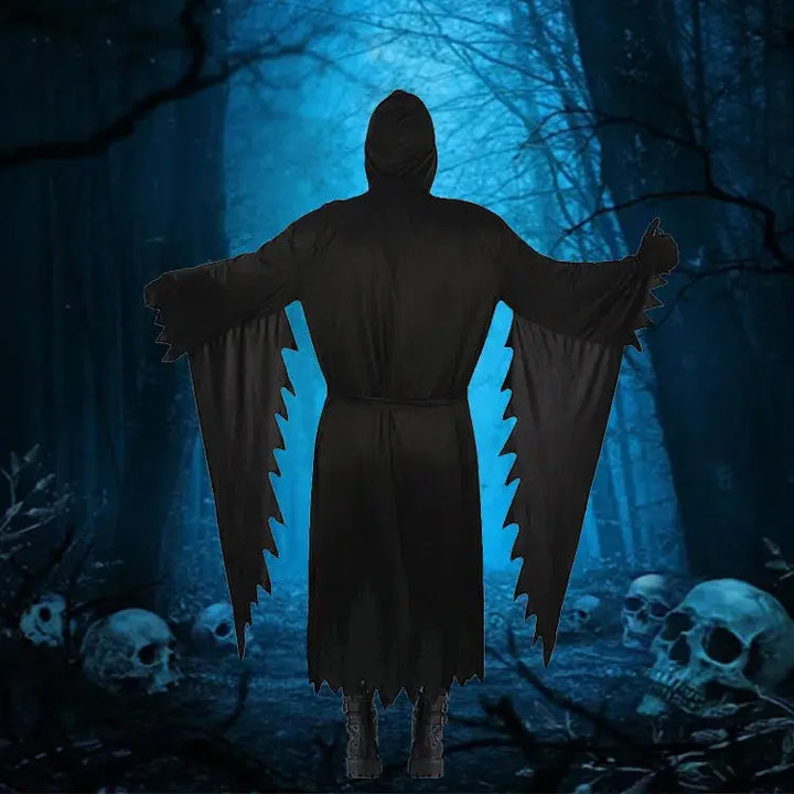 Halloween Ghostface Costume – Scary Adult Fancy Dress – Sizes S, M, L – Perfect for Halloween Parties 3