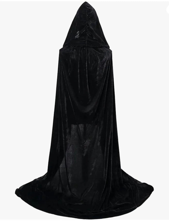 Halloween Grim Reaper Hooded Cloak – Unisex Velvet Cape in Multiple Colors – Perfect for Spooky Cosplay Events 3