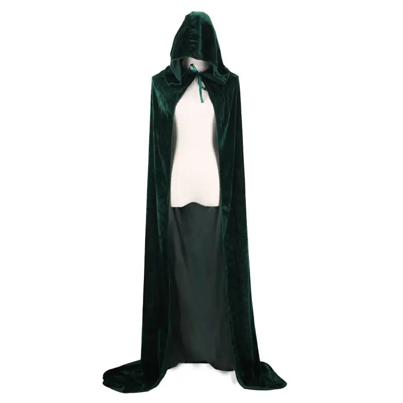 Halloween Grim Reaper Hooded Cloak – Unisex Velvet Cape in Multiple Colors – Perfect for Spooky Cosplay Events 10
