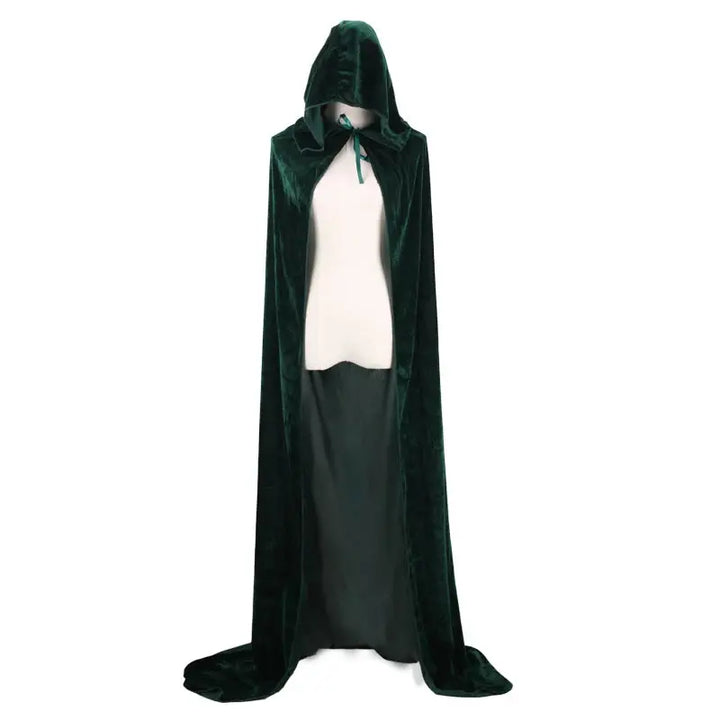 Halloween Grim Reaper Hooded Cloak – Unisex Velvet Cape in Multiple Colors – Perfect for Spooky Cosplay Events 10