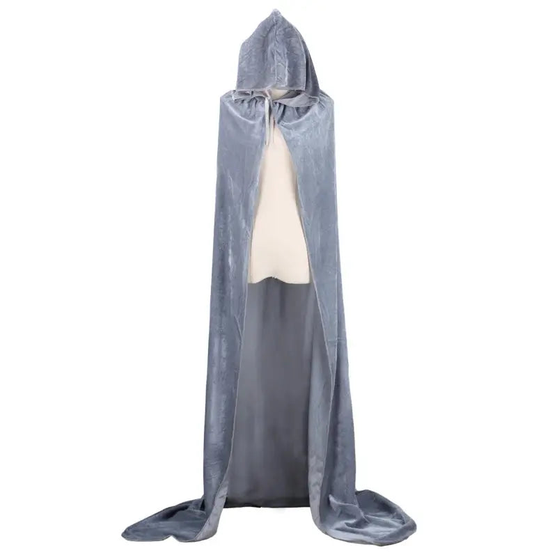 Halloween Grim Reaper Hooded Cloak – Unisex Velvet Cape in Multiple Colors – Perfect for Spooky Cosplay Events 6