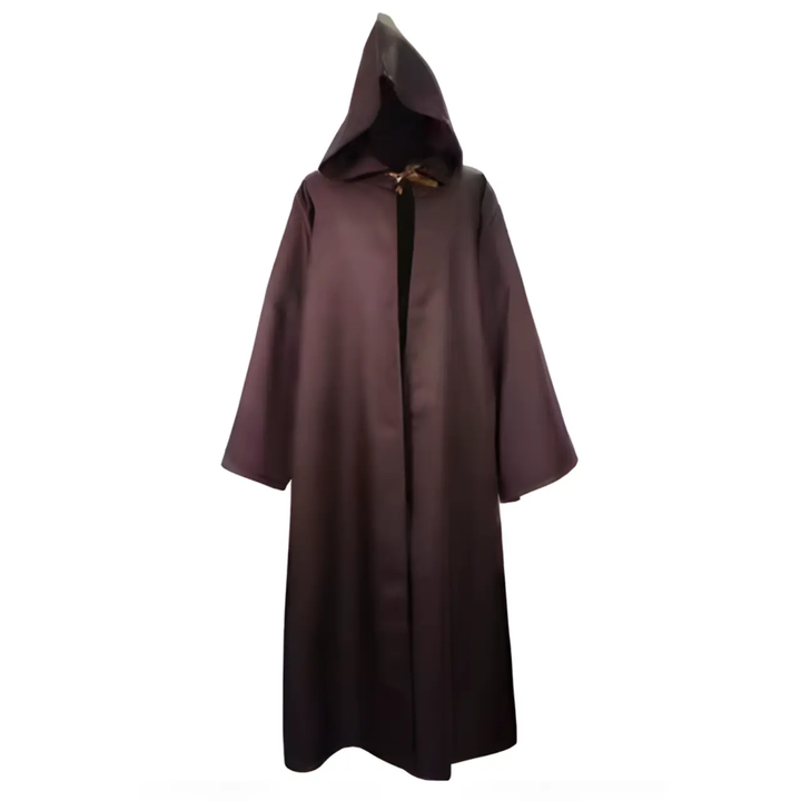 MunaWear - Costumes & Accessories - Halloween Hooded Cloak – Unisex Elegant Capa for Spooky Costumes & Parties - Brown / 3XL