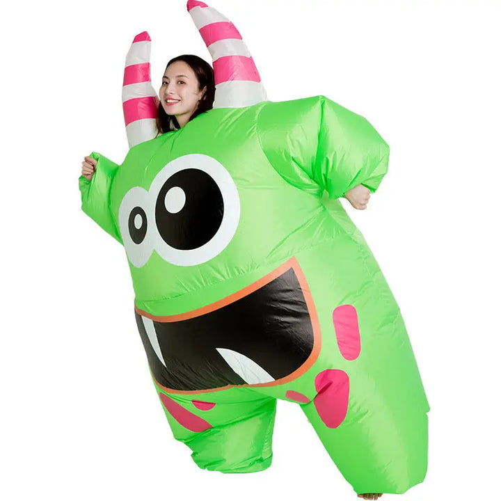 Halloween Inflatable Alien Costume with UFO – Fun Kids Outfit for Parties 5