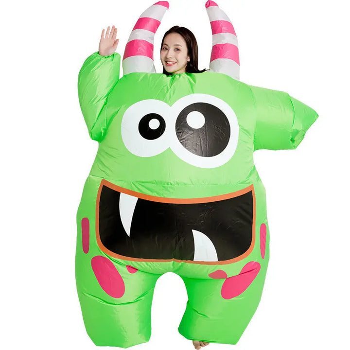 Halloween Inflatable Alien Costume with UFO – Fun Kids Outfit for Parties 6