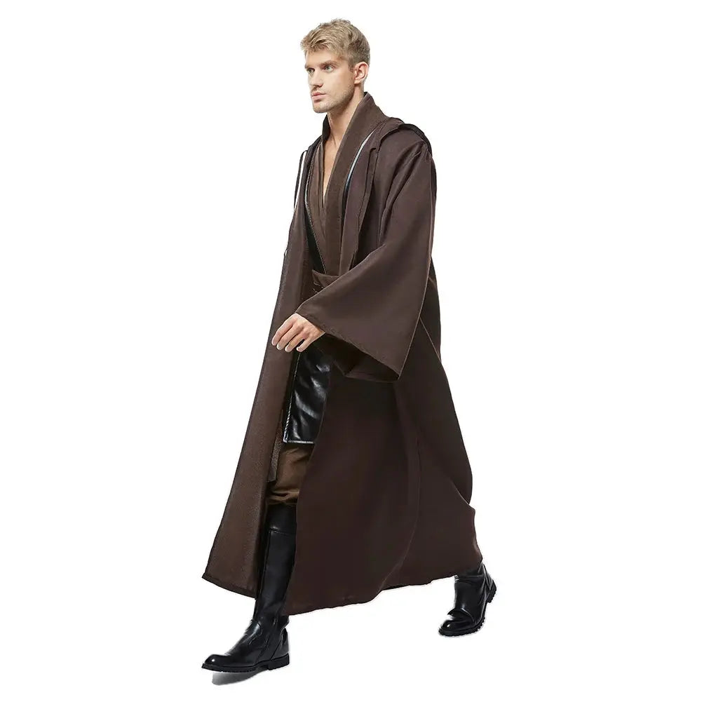 Halloween Jedi Anakin Skywalker Costume – Complete Cloak & Tunic Set for Men – Perfect for Halloween Parties 4