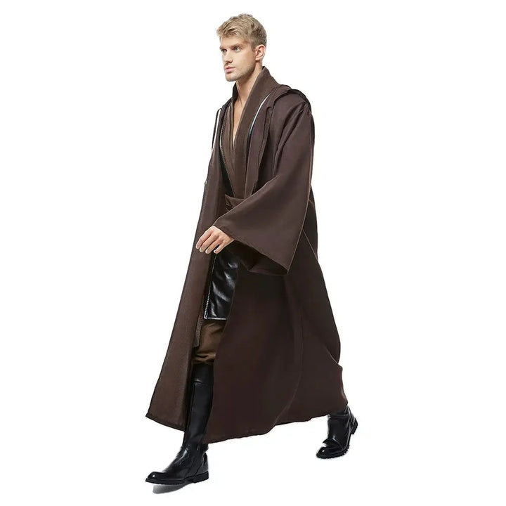 Halloween Jedi Anakin Skywalker Costume – Complete Cloak & Tunic Set for Men – Perfect for Halloween Parties 4