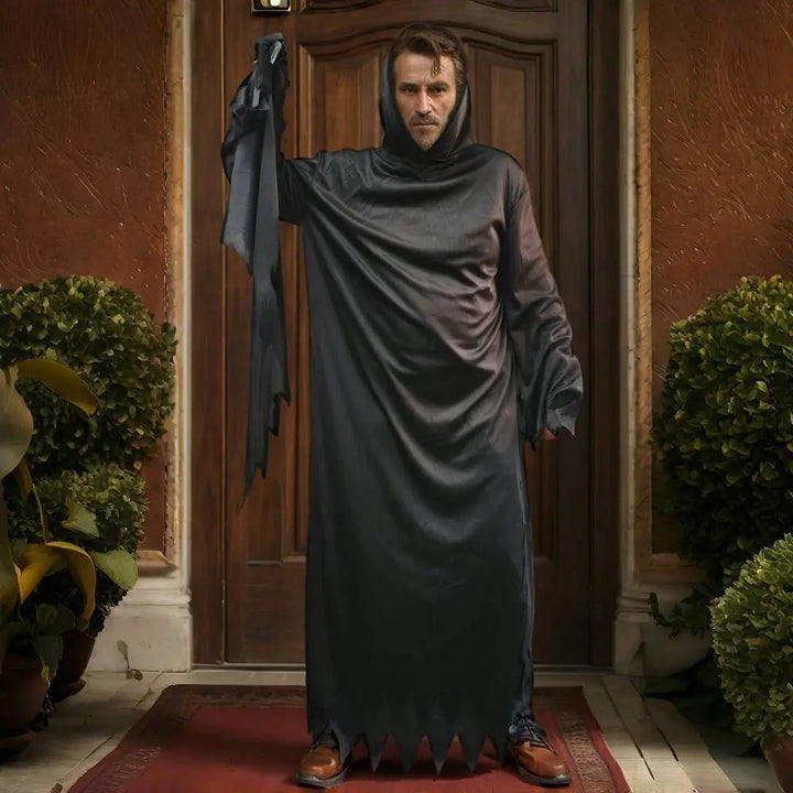 Halloween Reaper Costume – Spooky Unisex Outfit for Adults – Perfect for Halloween Parties & Cosplay 0
