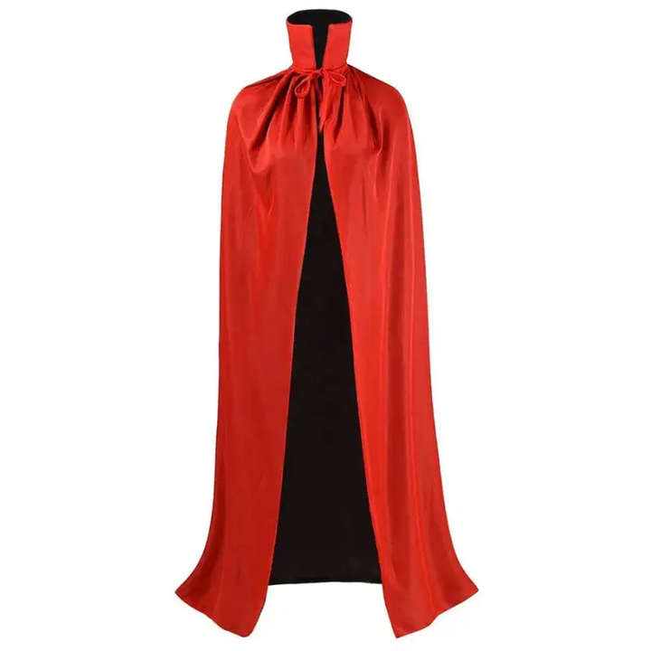 MunaWear - Costumes & Accessories - Halloween Vampire Cape – Reversible Black & Red Cloak for Men and Women – Perfect for Cosplay and Spooky Parties - Red / 150cm