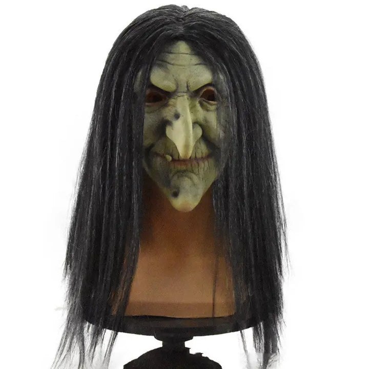 Halloween Witch Mask – Realistic Creepy Design for Adults – Spooky Costume Accessory for Parties 4