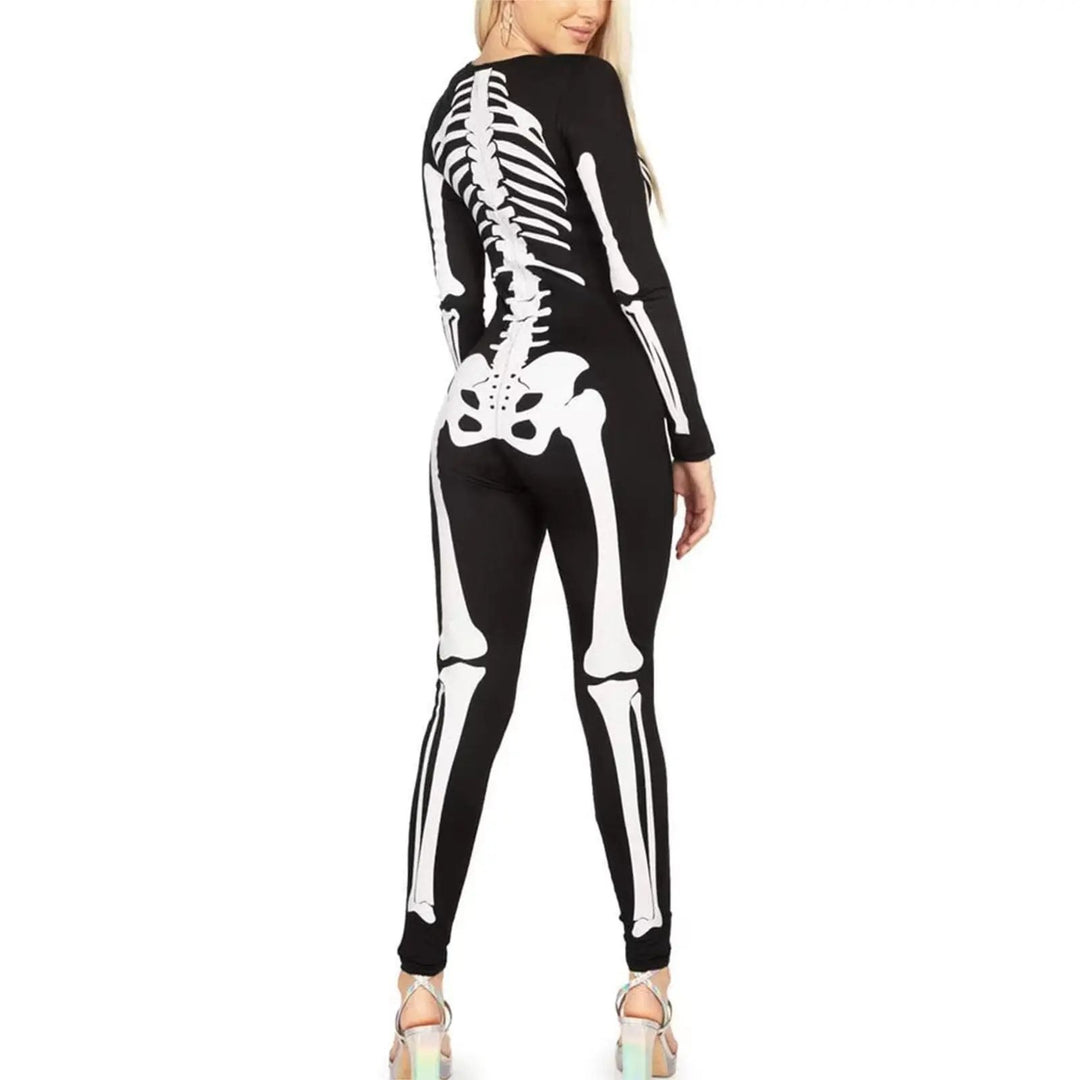 Liora - Eye-Catching Skeleton Costume With One-Piece Design For Halloween Fun 2