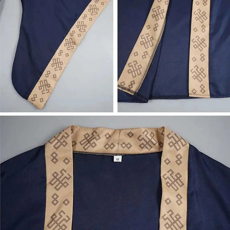 Halloween Jinshi Cosplay Costume – Men’s Anime Kimono Robe Suit with Headwear – Perfect for Comic Con 3