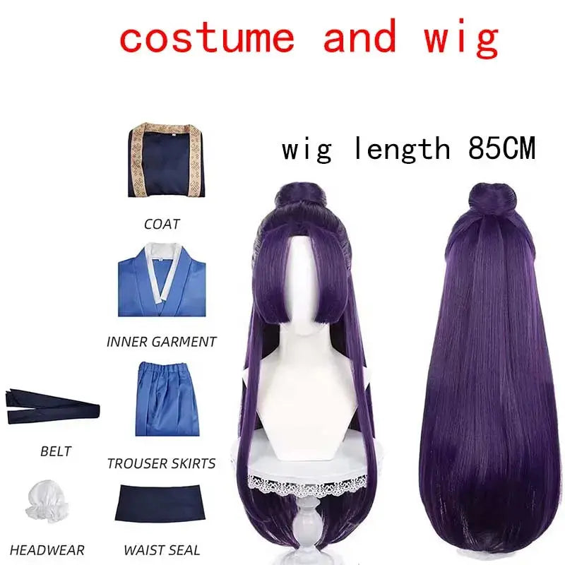 Halloween Jinshi Cosplay Costume – Men’s Anime Kimono Robe Suit with Headwear – Perfect for Comic Con 7