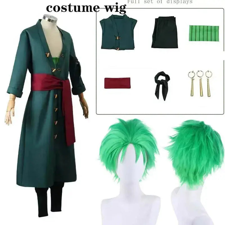 Halloween Roronoa Zoro Cosplay Costume – Eye-Catching Kimono Robe & Cloak for Anime Fans – Perfect for Parties 6