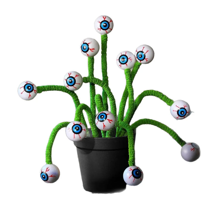 Creepy Halloween Decoration Plant with Eyes – Spooky Table Décor for Parties – 20 Pieces 4