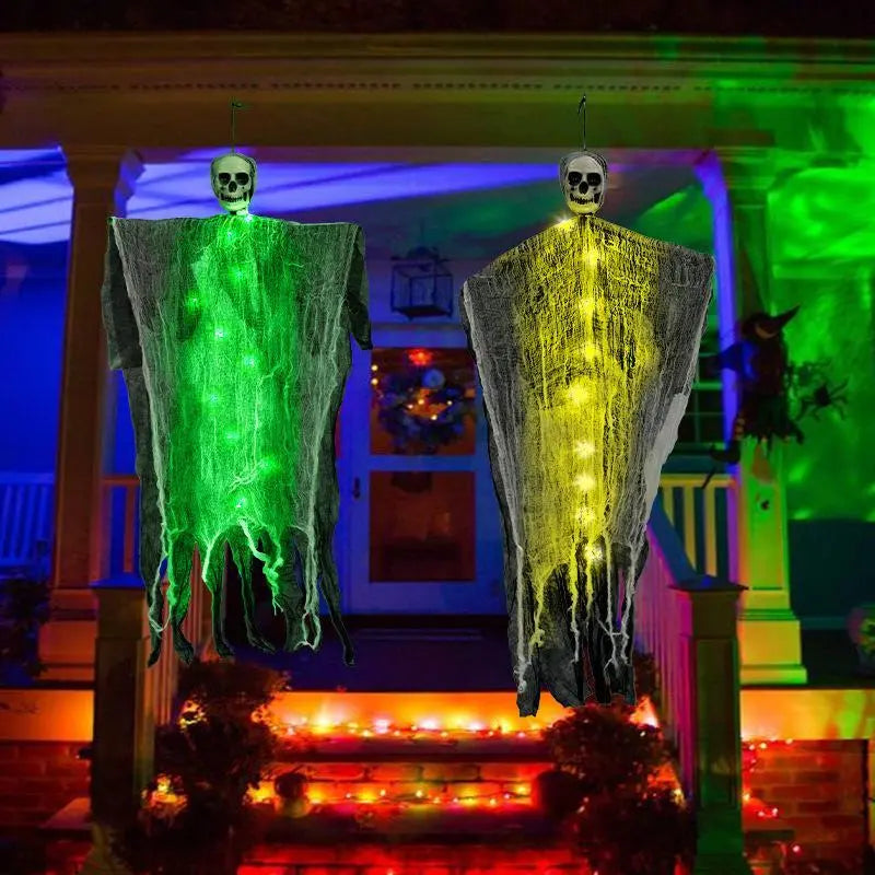 Creepy Halloween Ghost Decoration – LED Hanging Spooky Decor for Parties & Garden 4