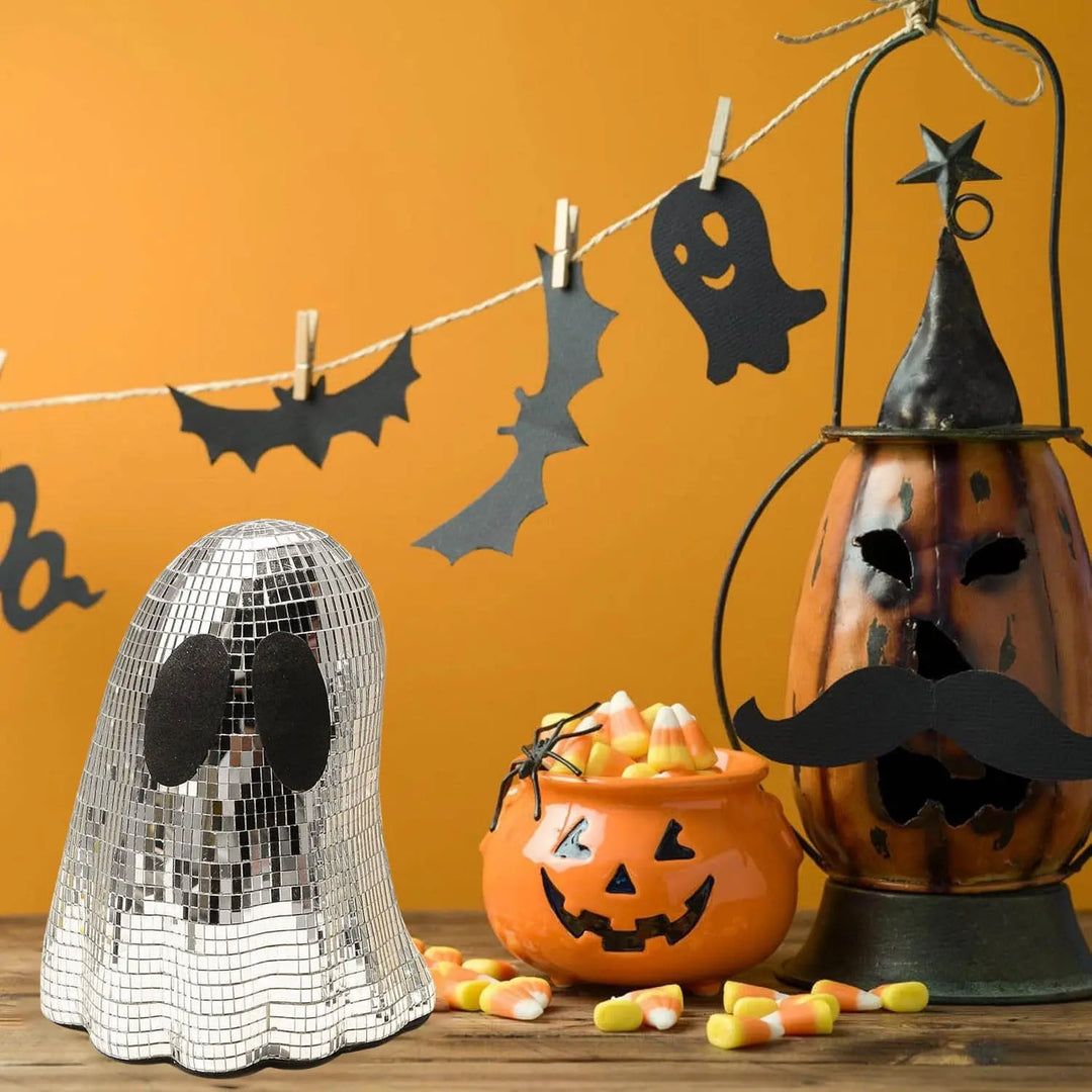 Halloween Disco Spirit Decorations – Mirror Gloss Figures for Spooky Parties 4