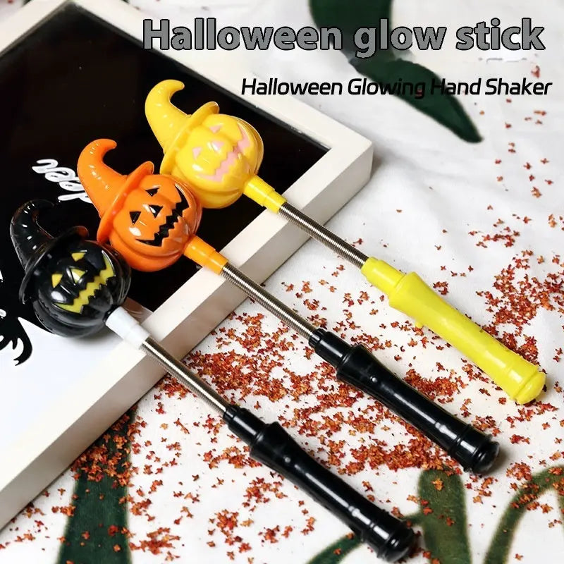 Halloween Hand Crank Magic Wand – Bright Pumpkin & Ghost Design – Perfect for Kids Costumes 4