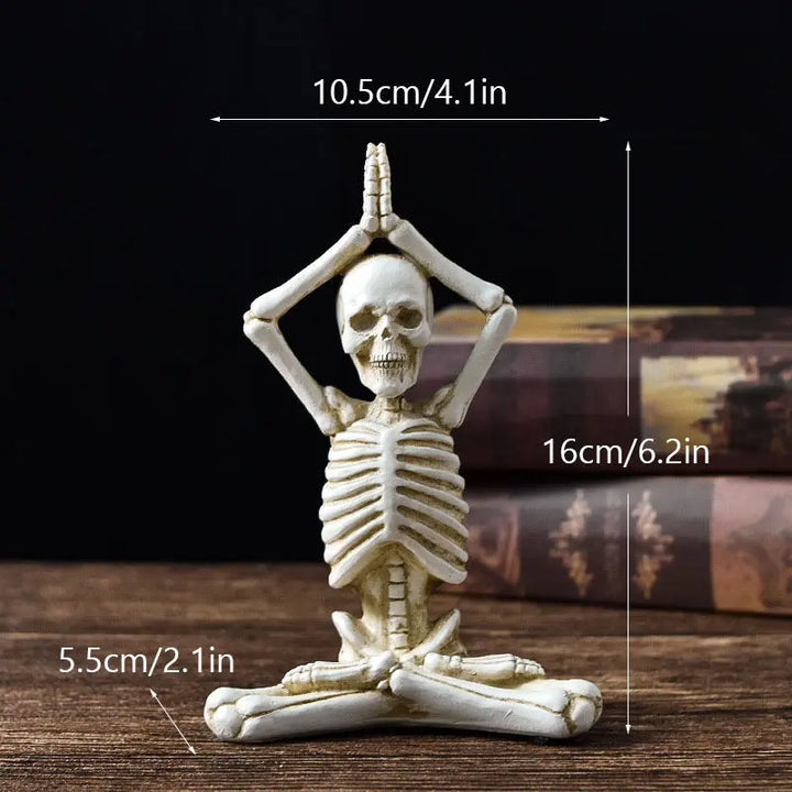 Halloween Skeleton Yoga Figures Set – Creepy & Fun Decoration for Parties 1