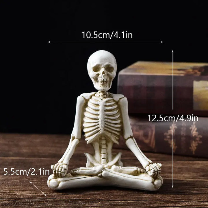 Halloween Skeleton Yoga Figures Set – Creepy & Fun Decoration for Parties 12