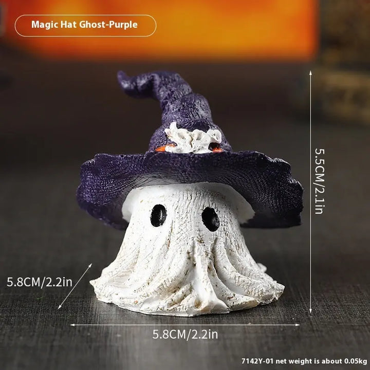 Halloween Witch Spirit Decorative Figure – Fun Resin Ghosts for Creepy Home Décor 1