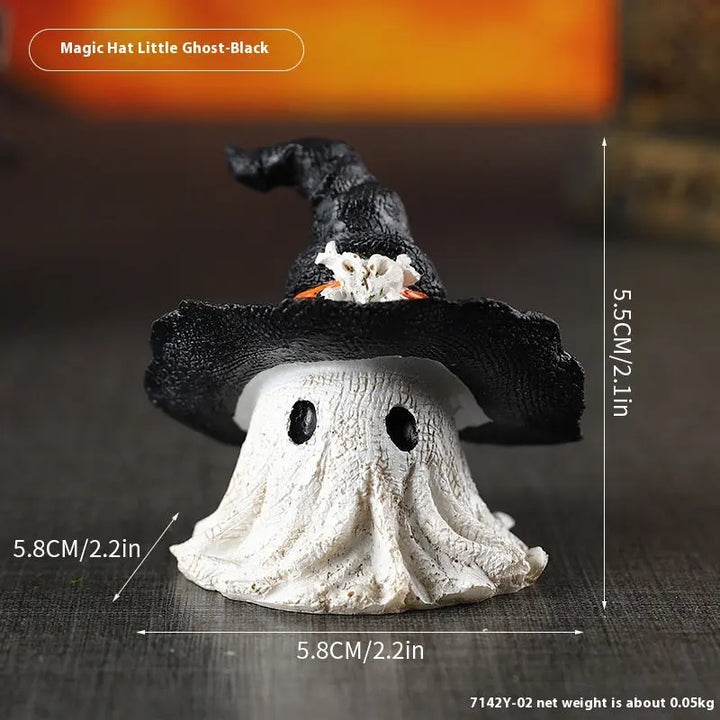 Halloween Witch Spirit Decorative Figure – Fun Resin Ghosts for Creepy Home Décor 6