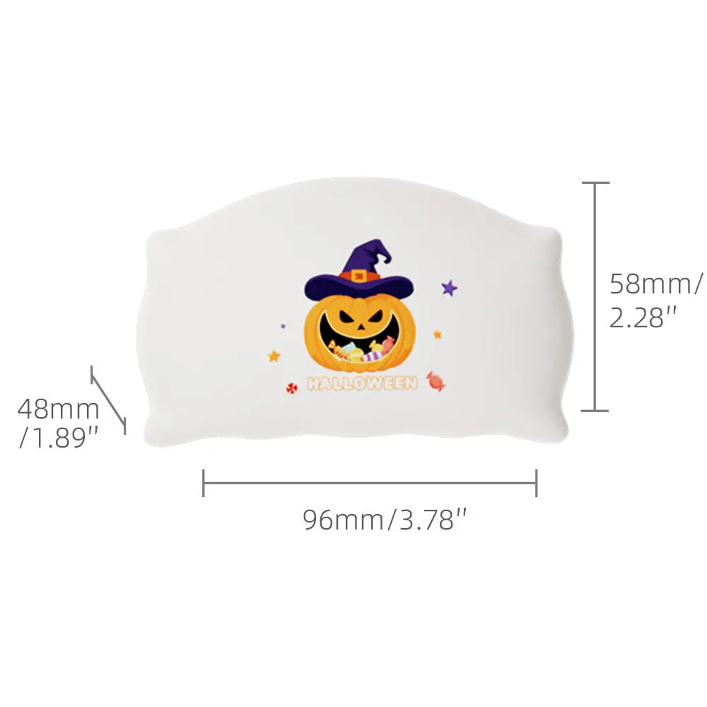 Halloween Night Light - Cute Spirit & Pumpkin LED Lamp with 3 Brightness Levels and Timer for Kids' Rooms 6