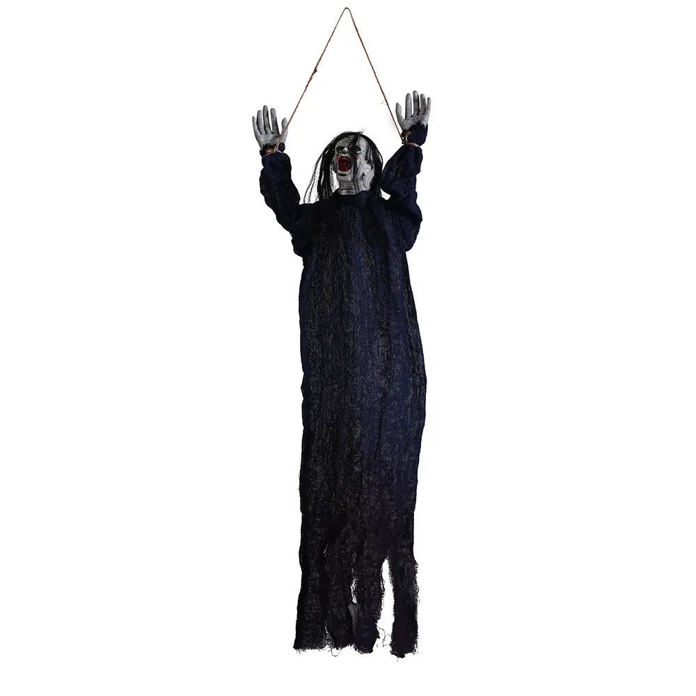Creepy Halloween Hanging Ghosts – Eerie Fabric Ornaments for Spooky Parties 7