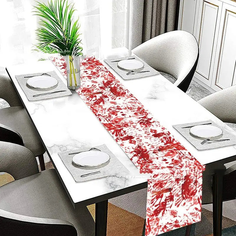 Creepy Halloween Table Runner – Bloody Design for Spooky Parties 4