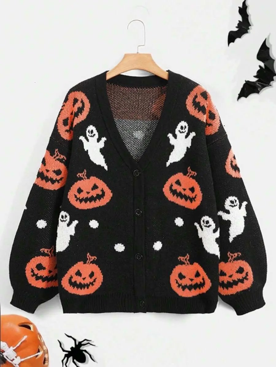 Liora - Cozy Women's Jacket With Spooky Motif For Autumn And Halloween 3