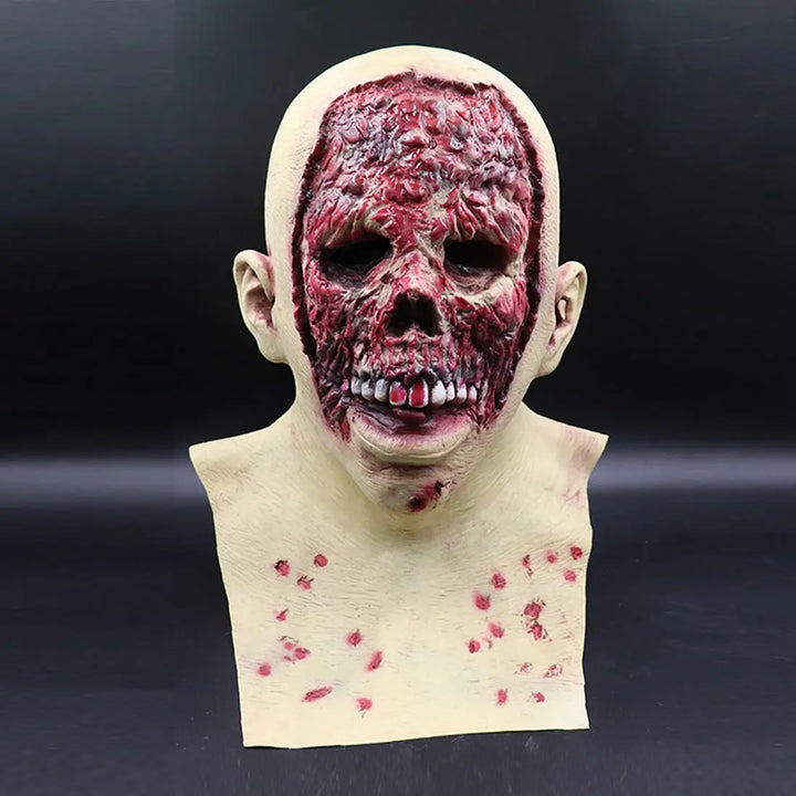 Creepy Zombie Latex Mask for Halloween – Adult Costume Accessory for Parties & Decorations 1