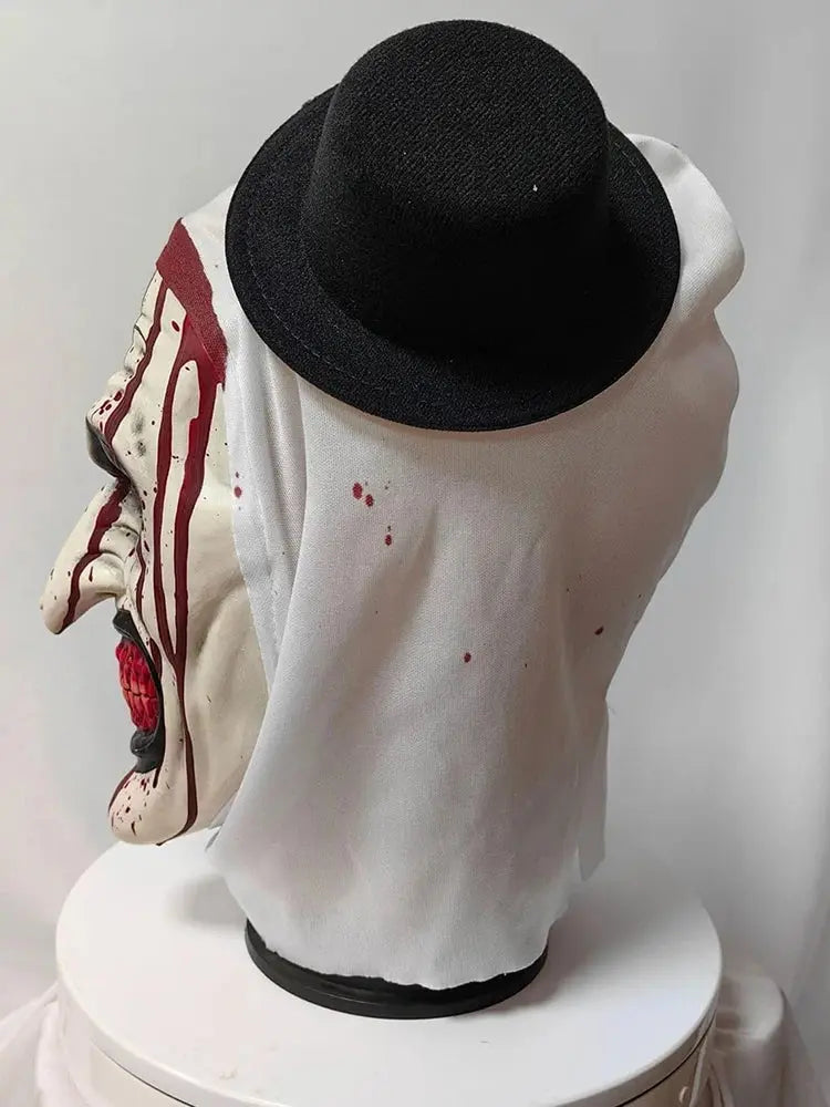 Halloween Scary Clown Mask – Creepy Latex Head Cover for Parties & Pranks – Unisex, One Size Fits Most 2