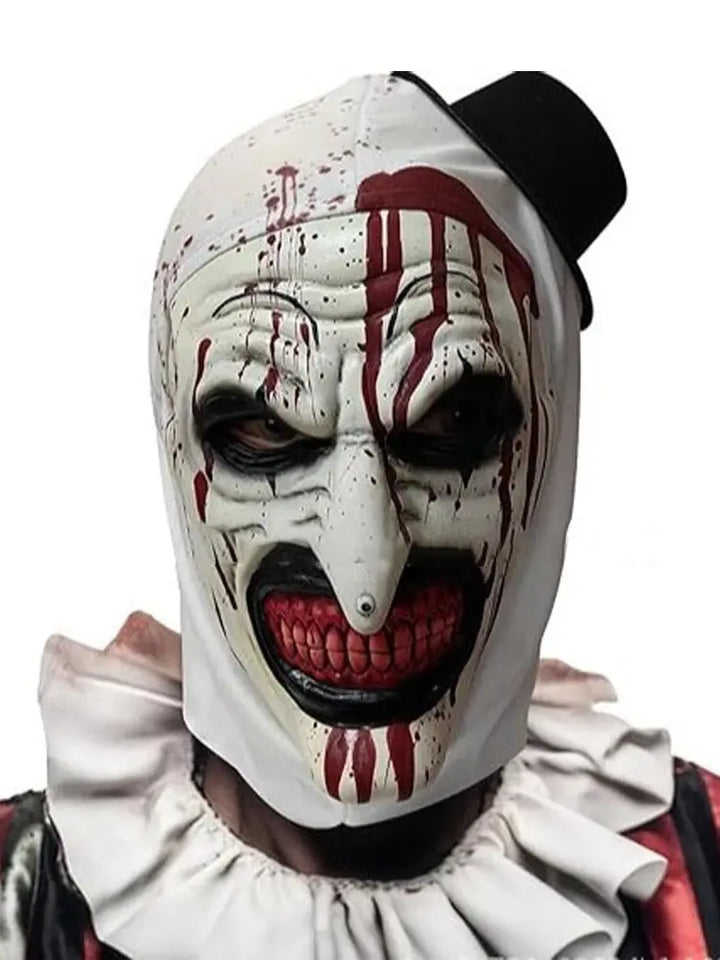 Halloween Scary Clown Mask – Creepy Latex Head Cover for Parties & Pranks – Unisex, One Size Fits Most 6