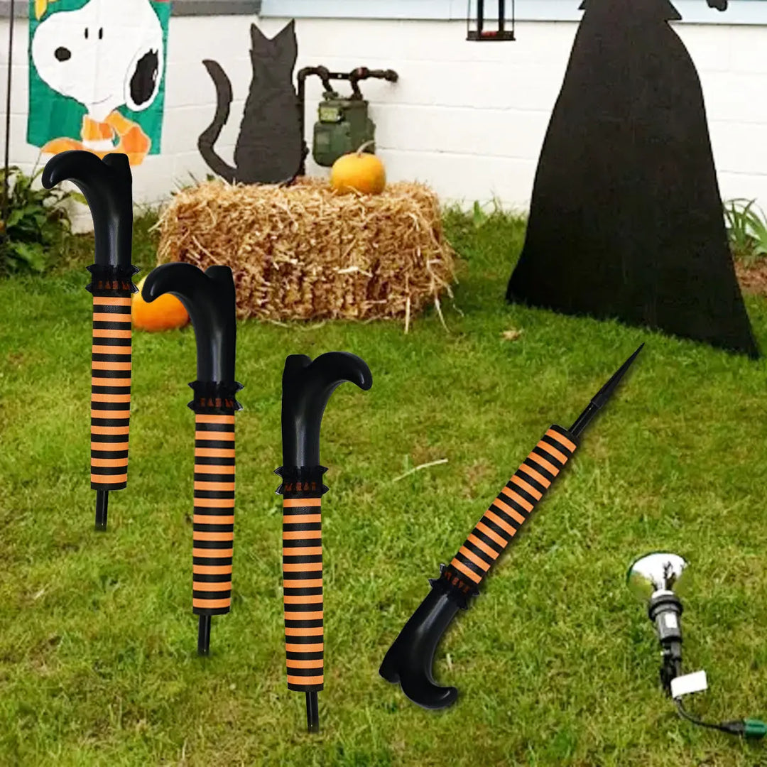 Creepy Halloween Witch Garden Decoration – Outdoor Plastic Legs – Perfect for Parties 3