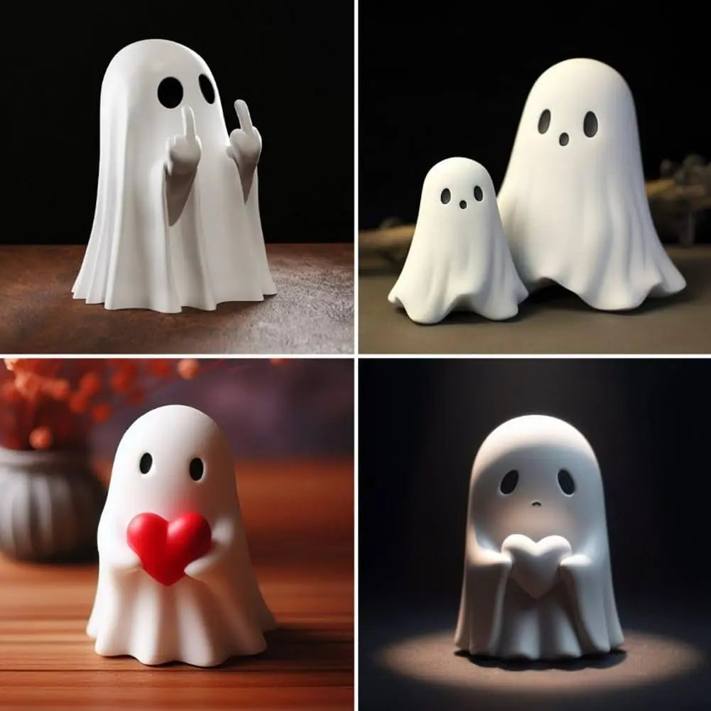 Funny Halloween Spirit Decoration – Cheeky Resin Figure with Middle Finger – Perfect for Parties 5