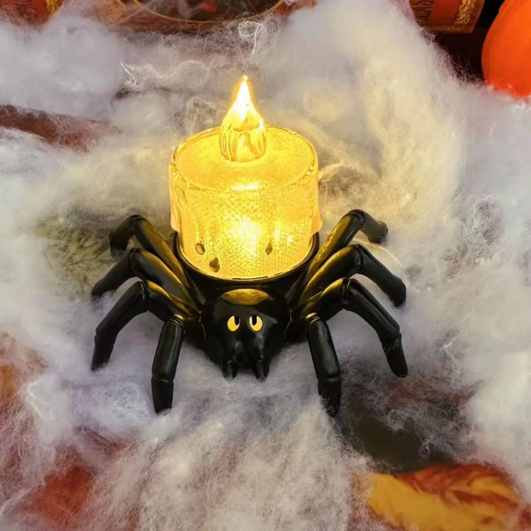 Creepy Halloween LED Spider Candle Lamp – Eerie Party Lighting for Spooky Celebrations 6